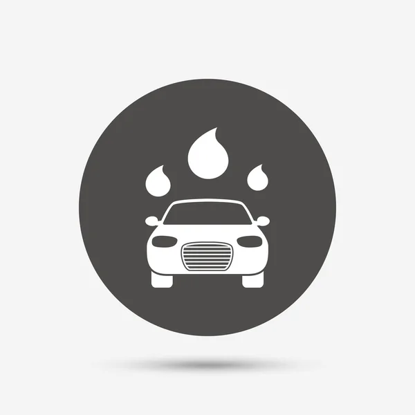 Coche lavado icono signo . — Archivo Imágenes Vectoriales