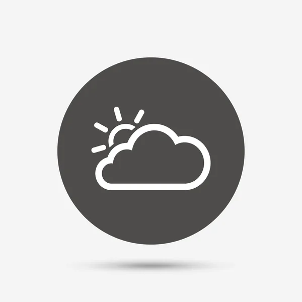 Signo de nube y sol — Archivo Imágenes Vectoriales