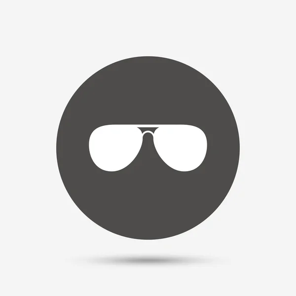 Fliegersonnenbrille als Symbol. — Stockvektor