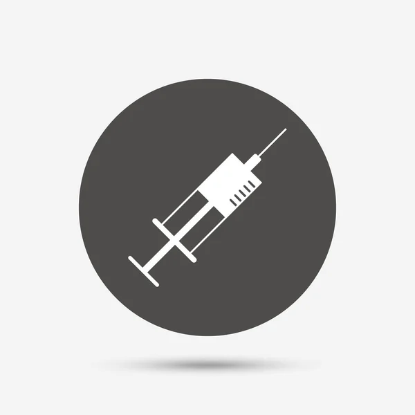 Syringe sign icon. Medicine symbol. — Stock Vector
