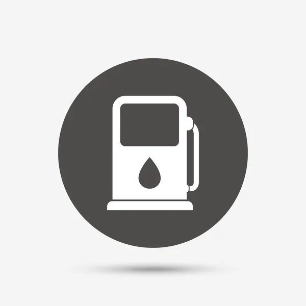 Icono de gasolina o gasolinera . — Vector de stock