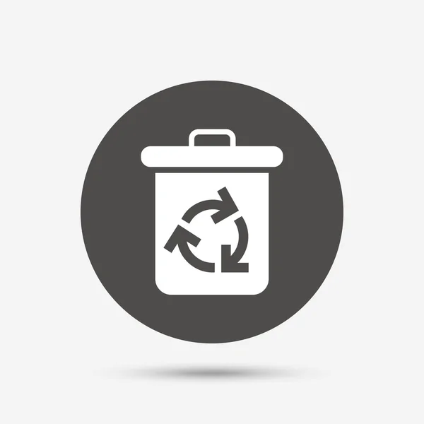 Recycle bin icon. — Stock Vector