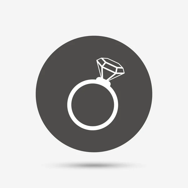 Ring teken pictogram. — Stockvector