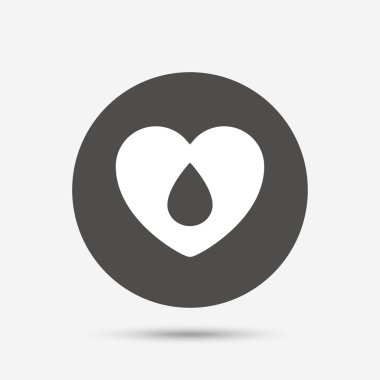 Kan bağışı işareti simgesi. 