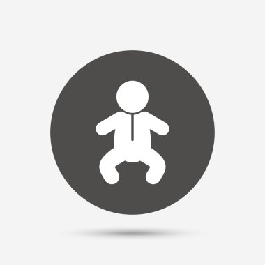 Bebek Bebek işareti simgesi.  