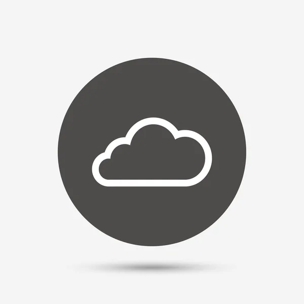Cloud tecken ikonen. — Stock vektor