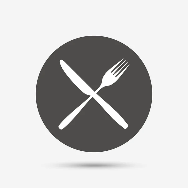 Comer icono signo . — Vector de stock