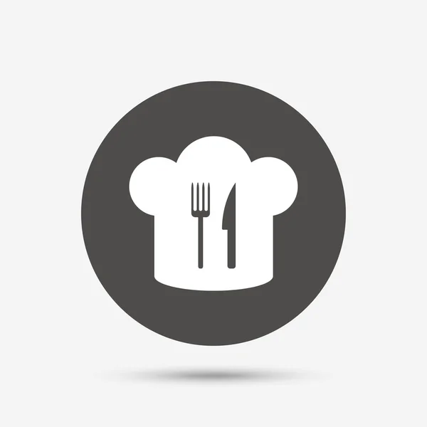 Chef sombrero signo icono . — Vector de stock