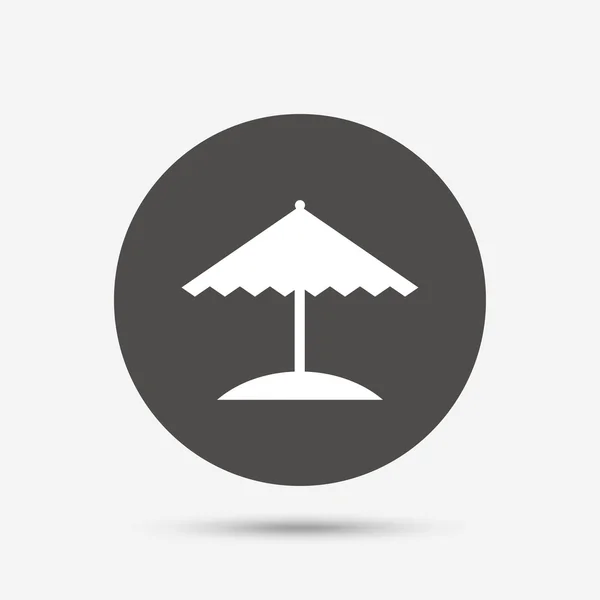 Beach umbrella icon. — Stock Vector