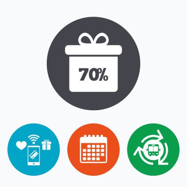 yüzde 70'inin satışı hediye kutusu 