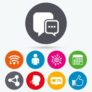 Sosyal medya simgeleri.  