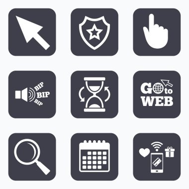 Fare imleci simgesi.  