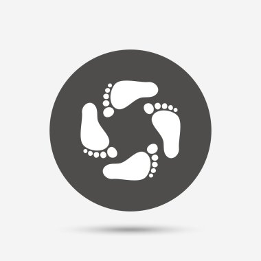 Bebek ayak izi simgesi. 