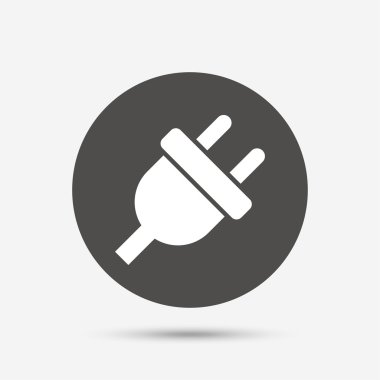 Elektrik fişi işareti simgesi.  