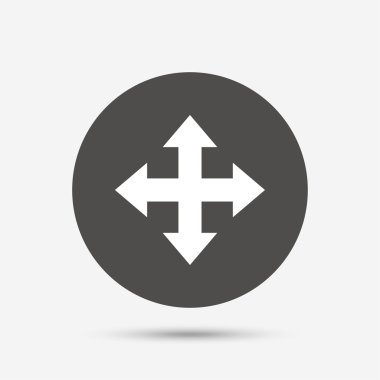 tam ekran işareti simgesi. ok simgesi.