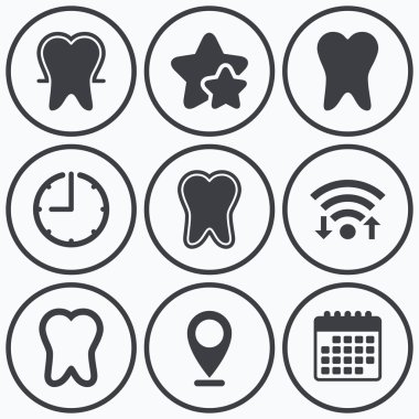 emaye koruma simgeler diş. 