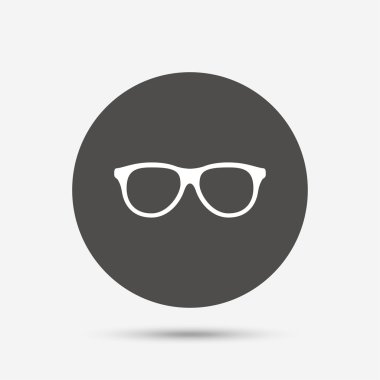 Retro gözlük işareti simgesi 