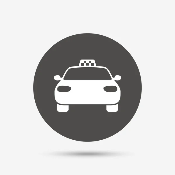 Taxi bilen tecken ikonen. — Stock vektor
