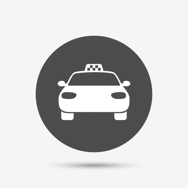 Taxi auto teken pictogram. — Stockvector