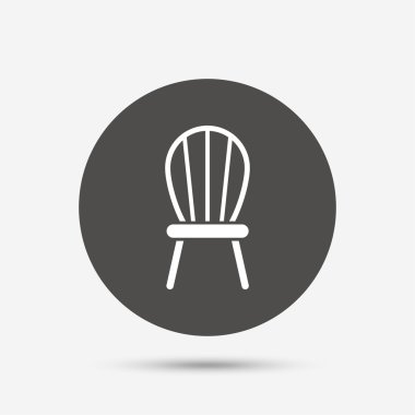 Sandalye işareti simgesi.  