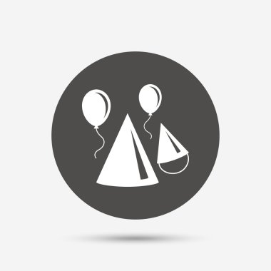 parti şapka işareti simgesi.  