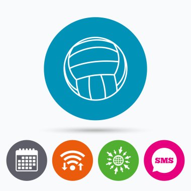 Voleybol işareti simgesi.  