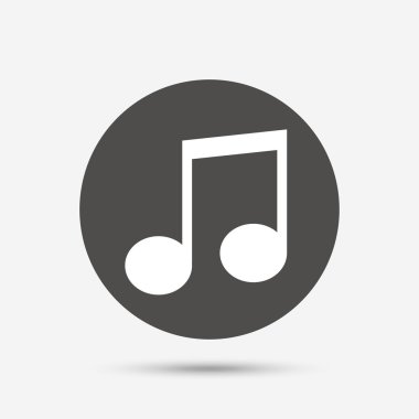 müzik Not işareti simgesi.  