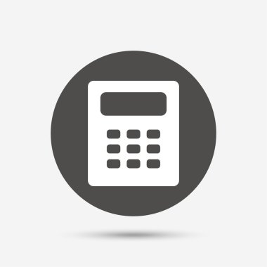 hesap makinesi işareti simgesi.  