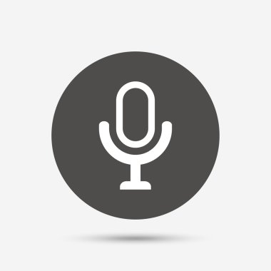 Mikrofon simgesi. Hoparlör simgesi. 