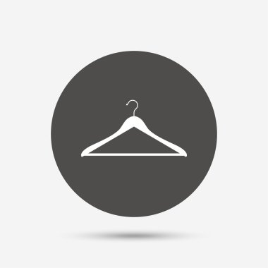 Askı işareti simgesi. vestiyer sembolü.