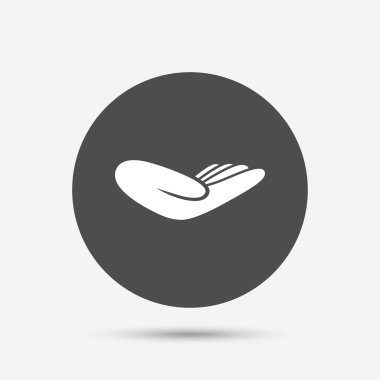 Bağış el işareti simgesi.  