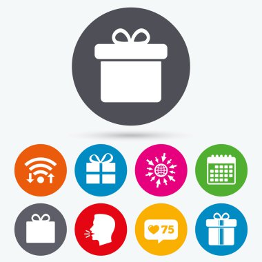 hediye kutusu işareti simgesi. 