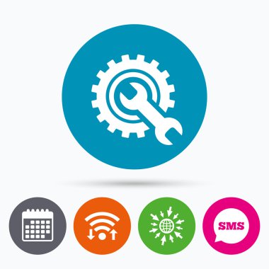 Onarım aracı işareti simgesi. 