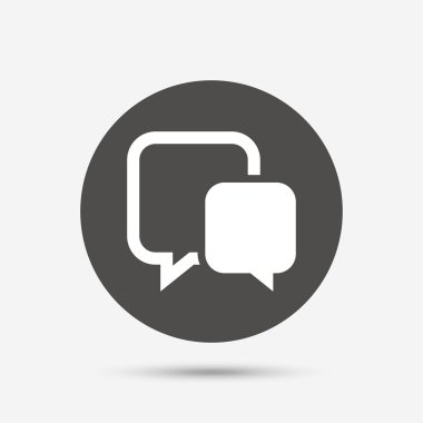 sohbet işareti simgesi.  