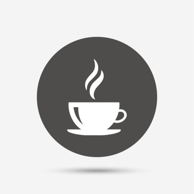 Kahve fincanı işareti simgesi.  