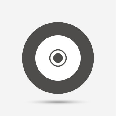 CD veya Dvd işareti simgesi.  