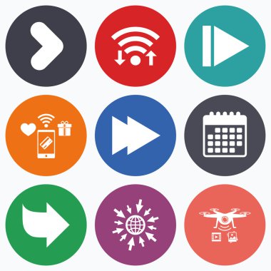 Ok simgeleri. Sonraki gezinme işaret 