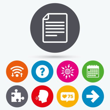 Soru işareti ve bulmaca işaretleri. 