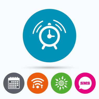 Alarm saat simgesi simgesi. 