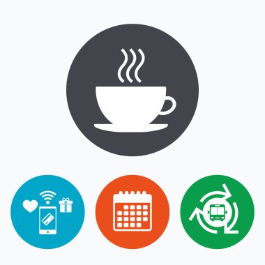 Kahve fincanı işareti simgesi. 