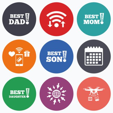 En iyi anne ve baba, oğlu, kızı  