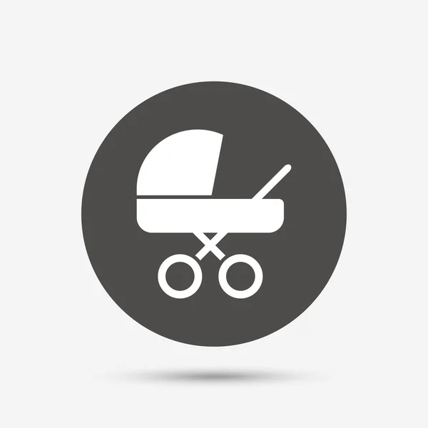 Baby pram stroller sign icon. — Stock Vector
