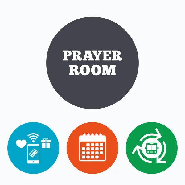 Prayer room sign icon.