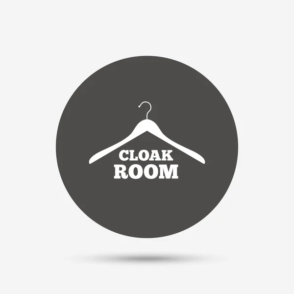 Cloakroom segno icona . — Vettoriale Stock