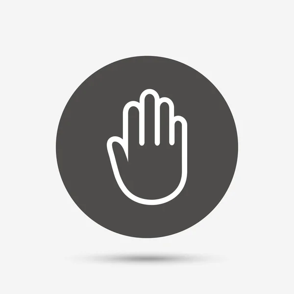 Signo de mano icono . — Vector de stock