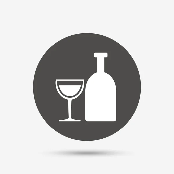 Alcohol teken. Drinken symbool. — Stockvector