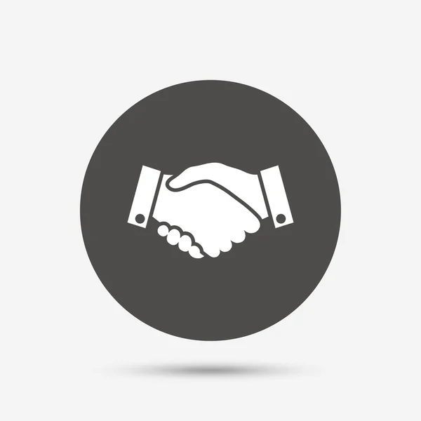 Handshake sign icon. — Stock Vector