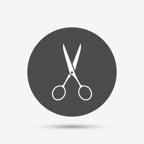 Tijeras peluquero signo icono . — Vector de stock