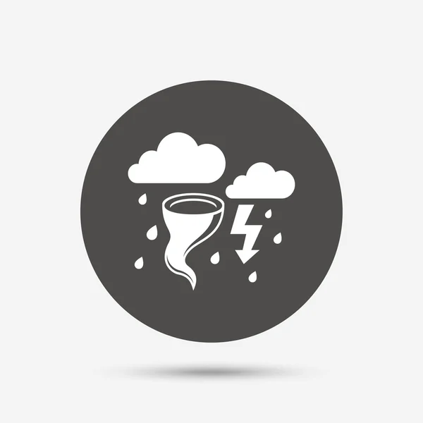 Pictogram van de teken van het slechte weer van de Storm. — Stockvector