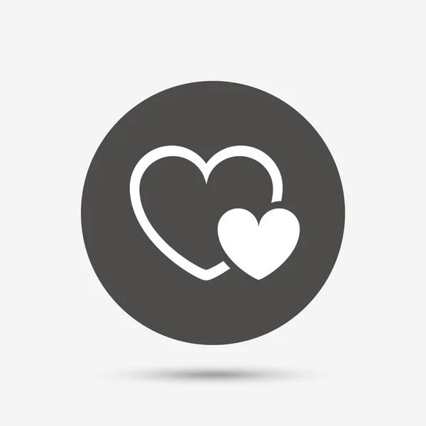 Hearts sign icon. Love symbol. — Stock Vector